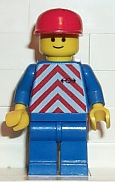 Red & White Stripes - Blue Legs, Red Cap